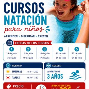 Curso de Natación para NIÑOS Verano 2026